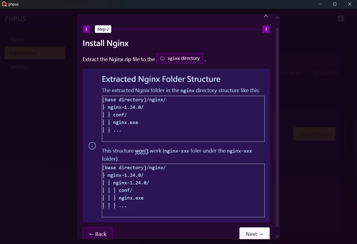 Nginx installation - step2.