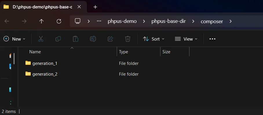 PHP multi-version - two version Composer.